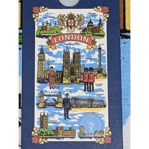Londen Tea Towel 100% Cotton NEW Historical England 32" x 18" Westminster Abby